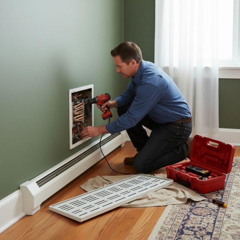 Wall Heating Installation